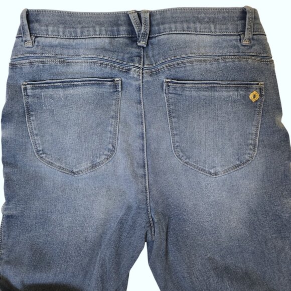 Democracy Ab Solutions Hi Rise Kick Flare Slimming Jeans 6 NEW - Picture 4 of 12